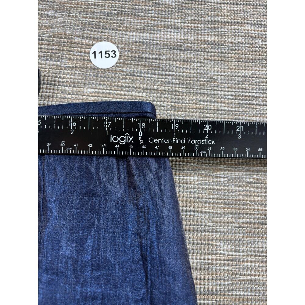 Kasper Straight Pencil Skirt Womens Size 16 Blue Knee-Length Casual Career - Picture 5 of 6